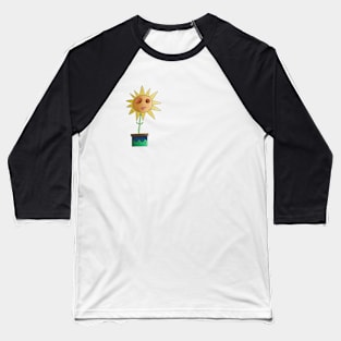 Dead Flower Funky Art Baseball T-Shirt